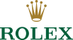 Logo rolex verde con scritta oro official retailer Roma